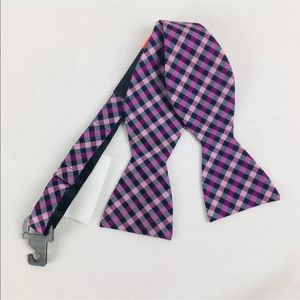 English Laundry Mens Adjustable BowTie Plaid T3